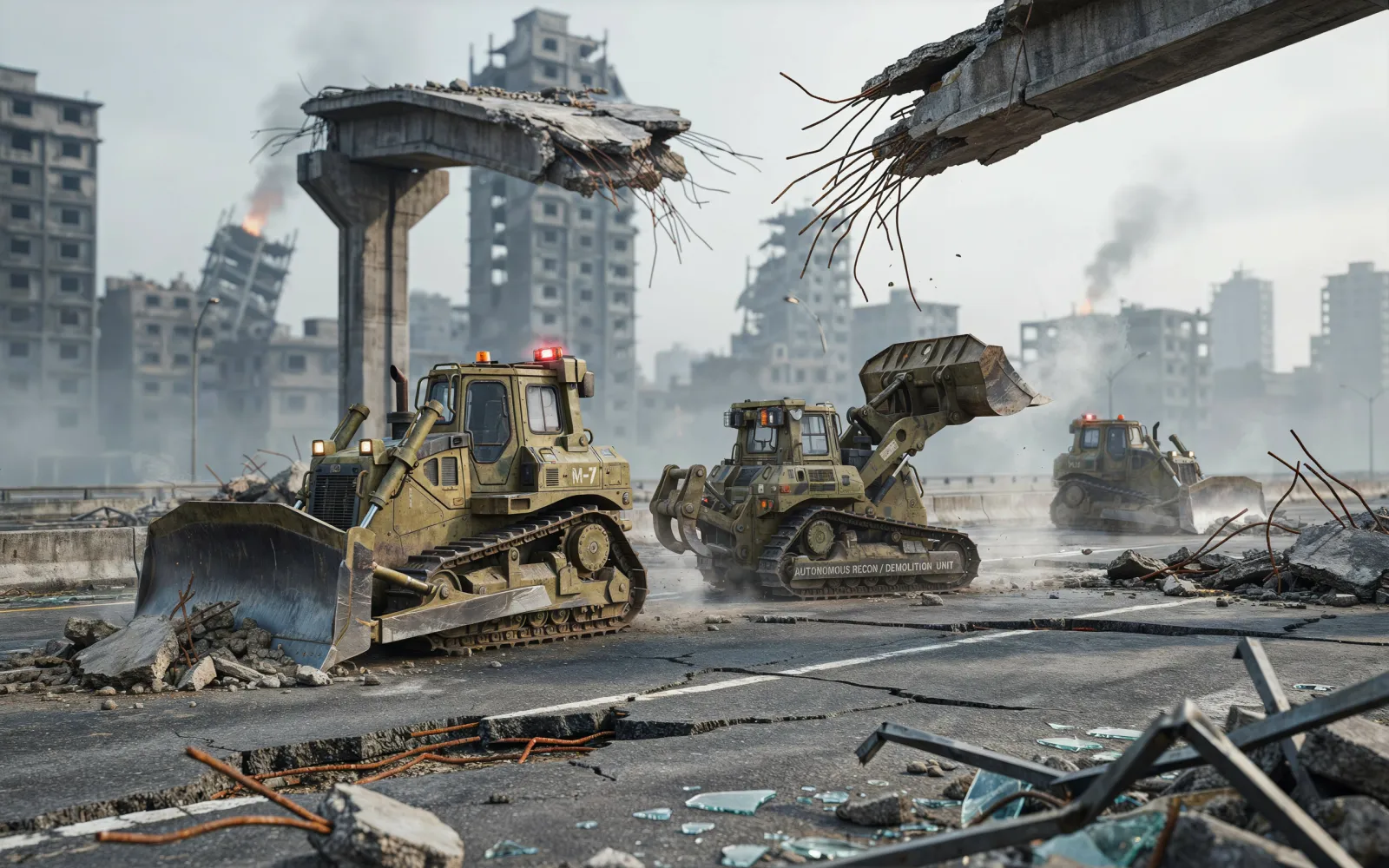 U.S. Military Deploys Autonomous Bulldozers to Build and Repair Infrastructure Under Fire