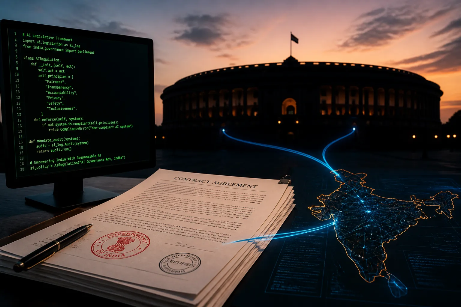 Government Contracts, Not Laws, Shape AI Governance in India, Study Finds