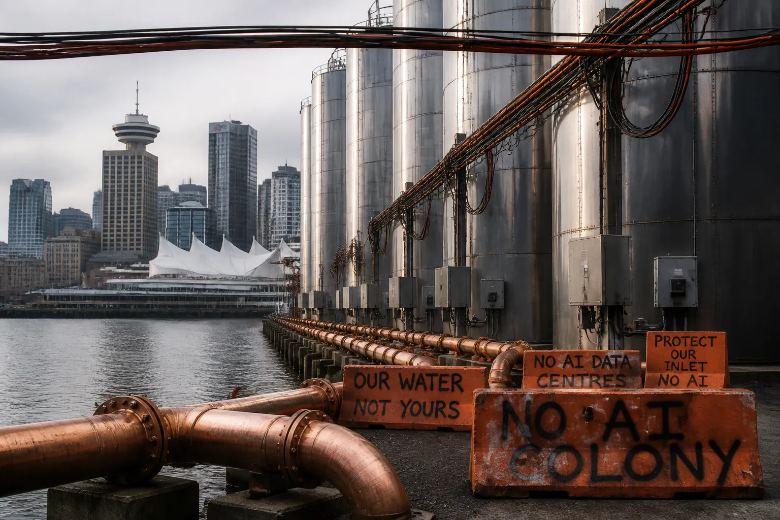 Vancouver Protesters Block AI Data Centre Plans Amid Water and Energy Concerns