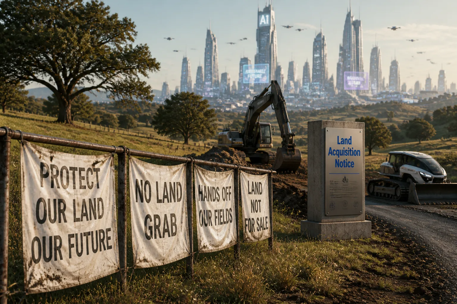 Karnataka AI City Project Faces Farmers Land-Acquisition Protest