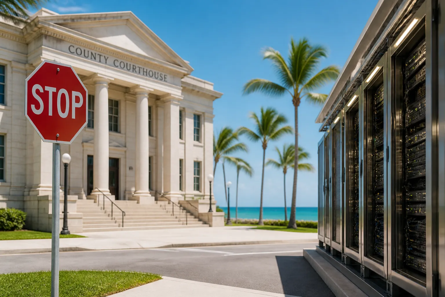 Palm Beach County Halts New AI Data Center Applications Under Moratorium