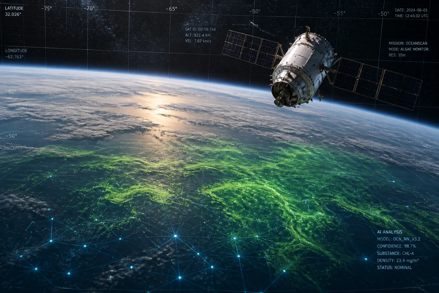 NASA AI Tool Reveals Global Rise in Floating Algae From Satellite Data